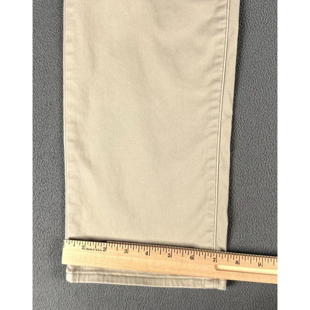 Polo Ralph Lauren Pants Mens 32x30 Beige Varick‎ Slim Straight Sateen Pony Logo
